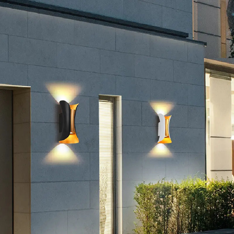 Elegant and Luxury Waterproof LED Wall Light – Up and Down Luxury Lighting, Hourglass Design, Hallway, Bedroom, Garden, Living Room