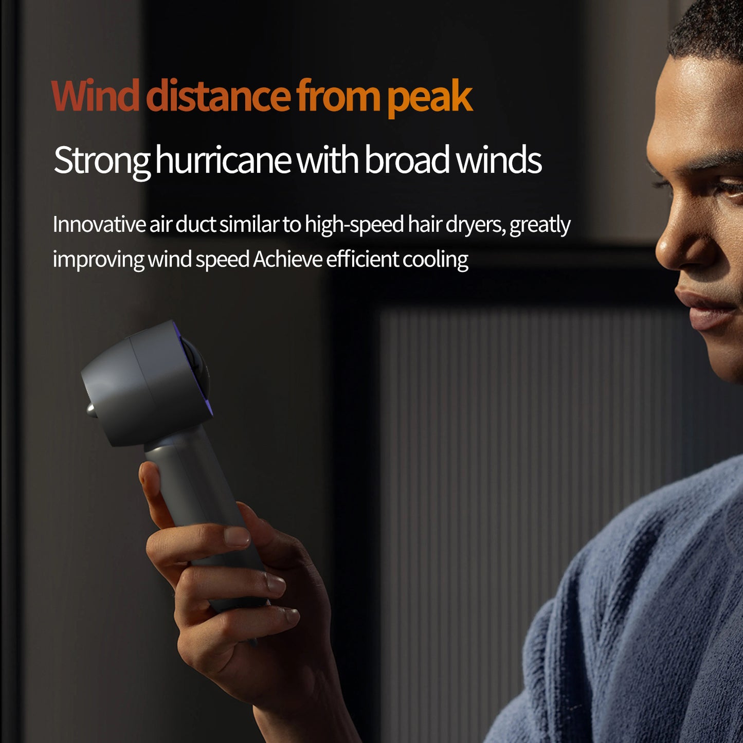 New Creative 100-speed High-speed Handheld Mini USB Fan Outdoor Desktop Violent Turbo Fan