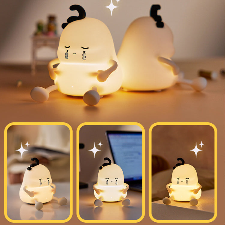 DREAMING MY DREAM Cute Night Light, LED Squishy Novelty Night Lamp, 3 Level Dimmable Nursery Nightlight, Toddler Baby Kids Decor, Cool Gifts for Kids (Baby)