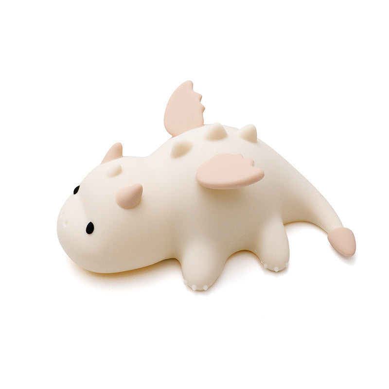 Axolotl Night Light for Kids, Cute Axolotl Lamp Gifts for Boys and Girls, Dimmable Silicone Animal Magnetic Bedside Lamp, Rechargeable Squishy Night Light for Toddler Baby Nursery Room Decor (Blue)