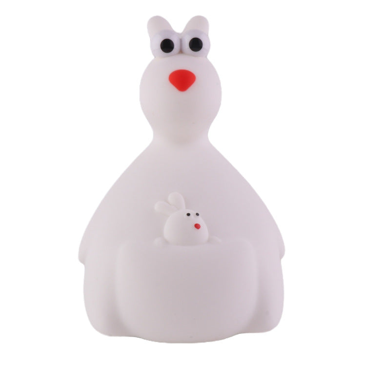 Night Light for Kids,Silicone Cute Night Light,Kangaroo Bedside Touch Lamp for Breastfeeding Baby Room Decor