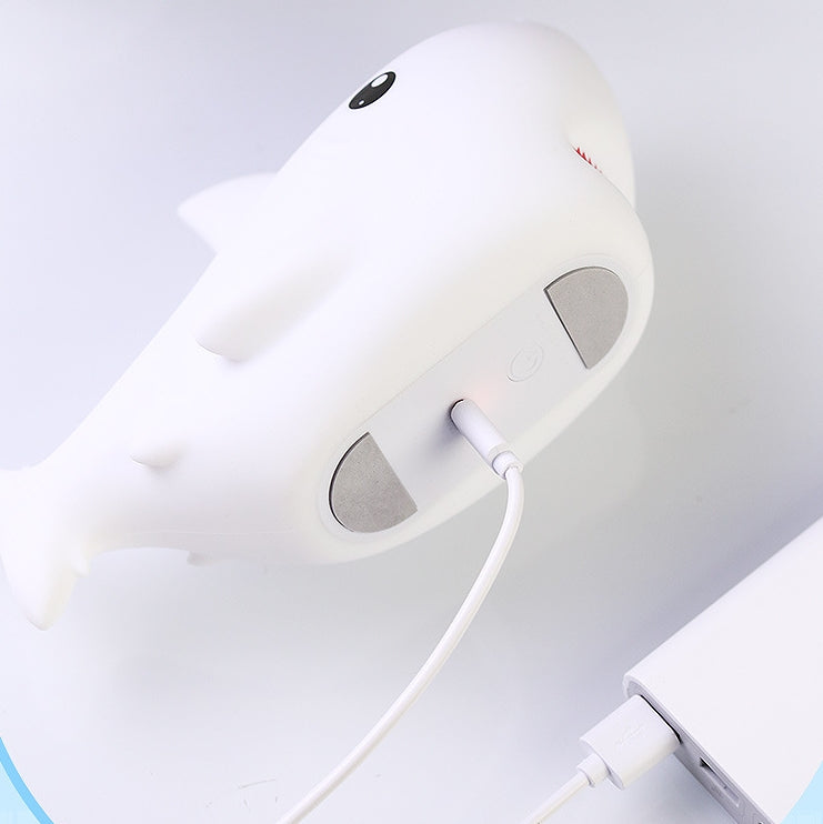 Shark Night Light for Kid Rechargeable Cute Squishy Lamp for Boys Girls Christmas Gifts Night Lights Kids Teens Toddler Baby Nursery Touch Room Decor Gift Toys