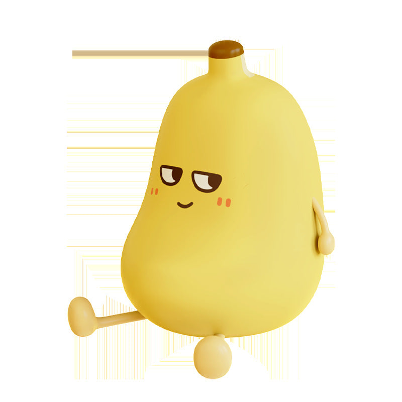 Night Light for Children, LED Baby Night Light, Dimmable, Banana Baby Nursing Light, Silicone Bedside Lamp with Timer and USB Charging, Kawaii Nursery Baby Room Decoration