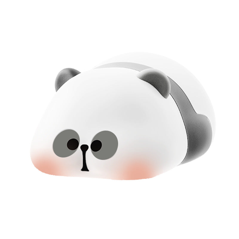 Cute Panda Night Light,Cute Night Lights for Kids Room Decor, Panda Silicone Squishy Dimmable LED Night Lamp,Rechargeable Night Lamp for Bedroom Room,for Breastfeeding/Sleep,Kids Room Decor Gift