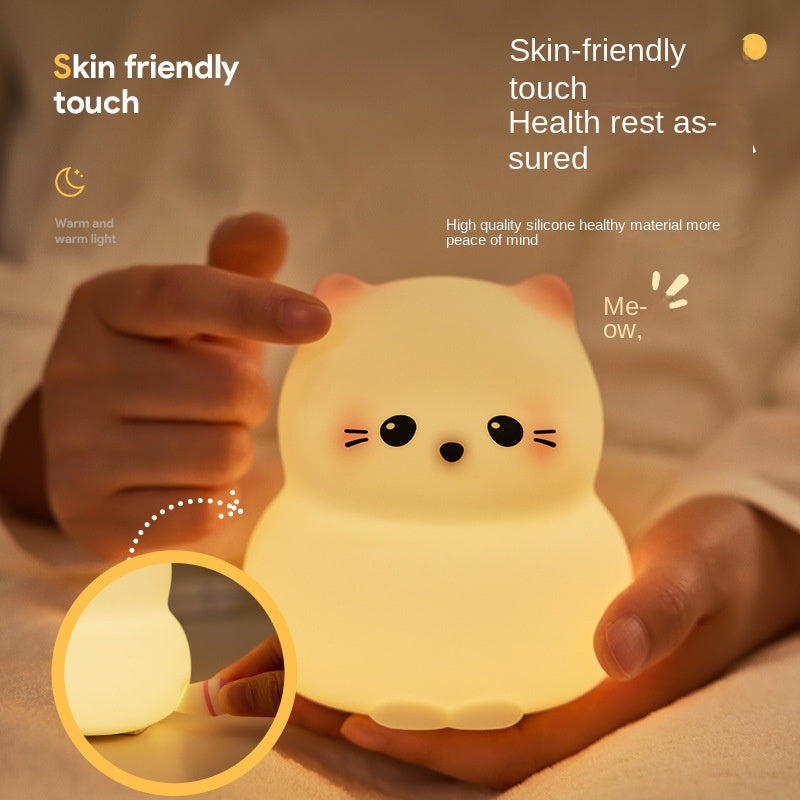Cute Night Light For Animal Nightlight LED KiwBird Night Light Lamp Rechargeable 3 Dimmable Silicone Nursery