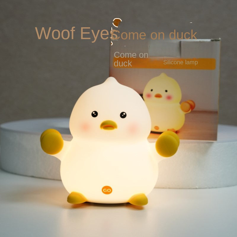 Duck Night Light Cute Night Light for Kids 3 Level Dimmable Duck Lamp 30 Min Timer Silicone Baby Night Light LED Rechargeable Duck Light Squishy Toddler Nightlights Duck Gifts for Girls Room Decor