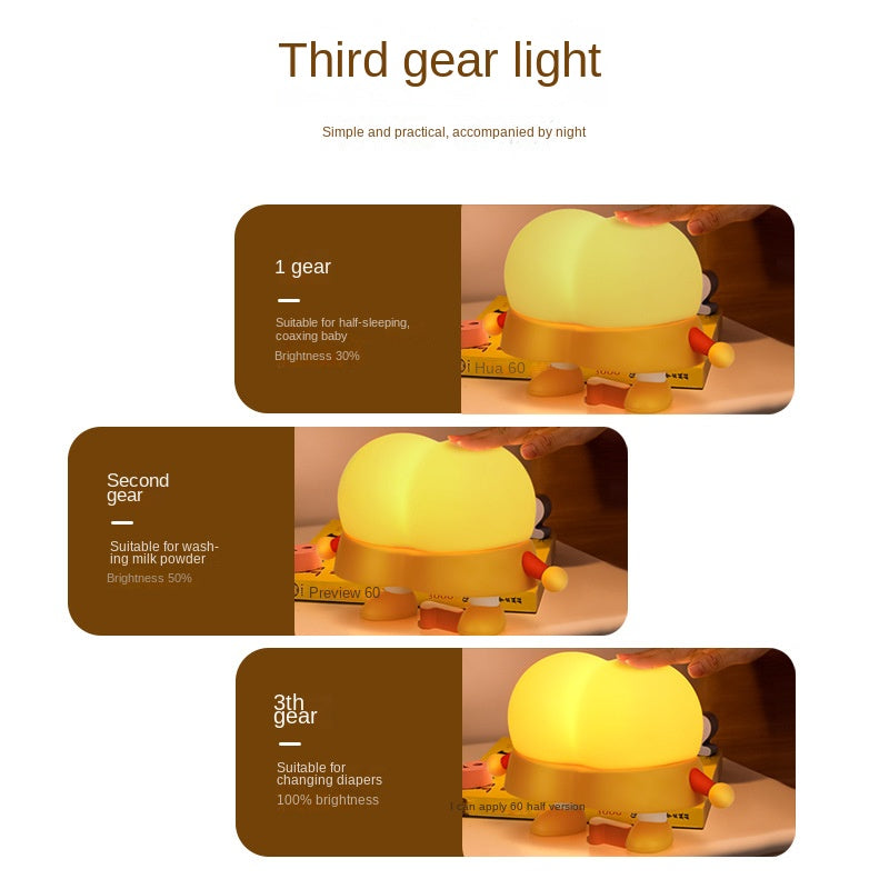 Pat The Little Night Light,Cute Butt Shape Light with Regulateable Three Brightness,Solve The Dark Space Funny Butt Slap Night Light,Silicone Atmosphere Night Light for Home