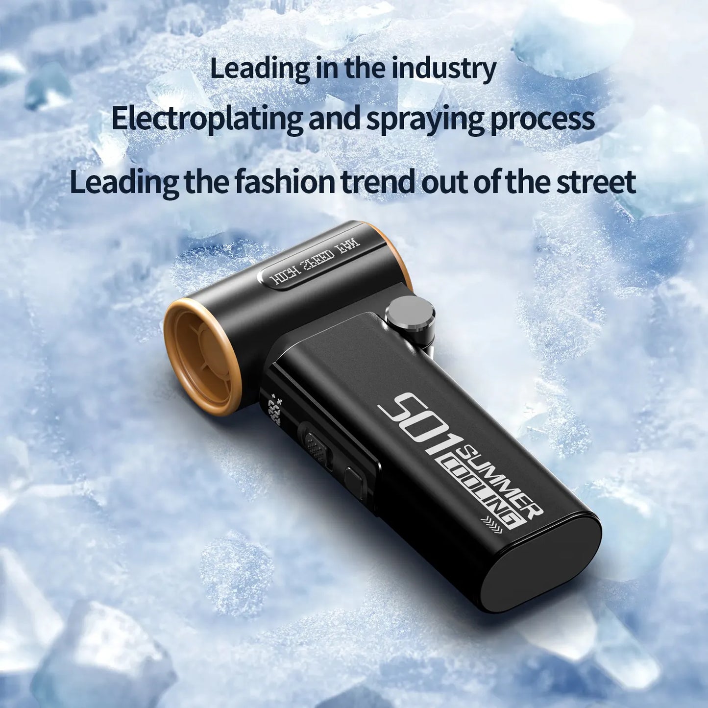 2025 Mini Handheld Rechargeable Fan Brushless Motor with Li-ion Battery Adjustable Angle Blowing Handheld Fan