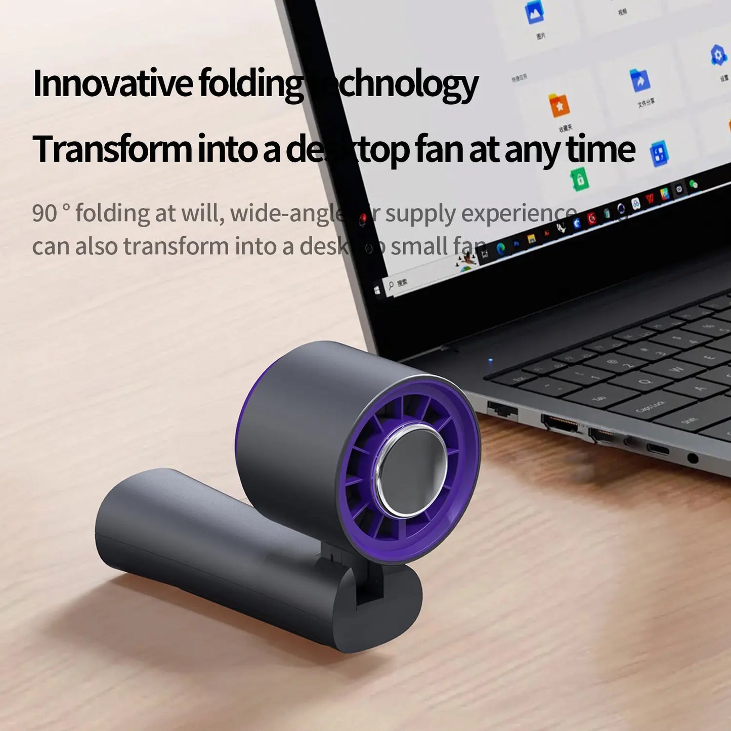 Multifunction Portable Refrigeration Fan Foldable Electr Hand Fan Digital Display Icing High Speed Air Cooling Mini Fan