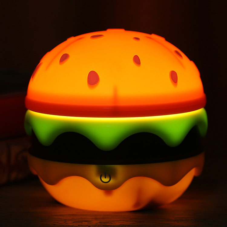 Cute Desk Lamp for Kids, Rechargeable Hamburger Small Desk Lamps with Adjustable Neck Dimmable Touch Switch, Reading Table lamp, Kawaii Desk Accessories Room Decor for Boys Girls Gifts