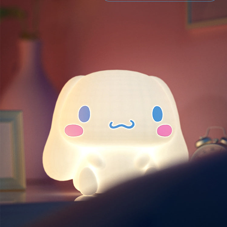 Cinnamoroll silicone night light, bedroom sleep bedside table lamp, creative birthday gift for children