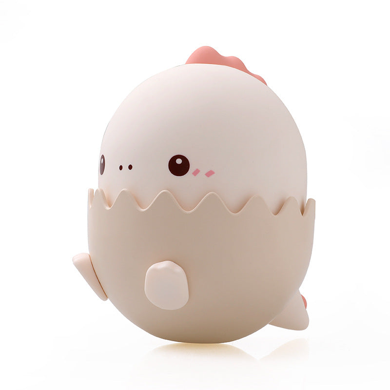 Eggshell chicken Emotional night light, silicone USB charging milk feeding light, Untoppling doll, children's cartoon eggshell led desk lamp