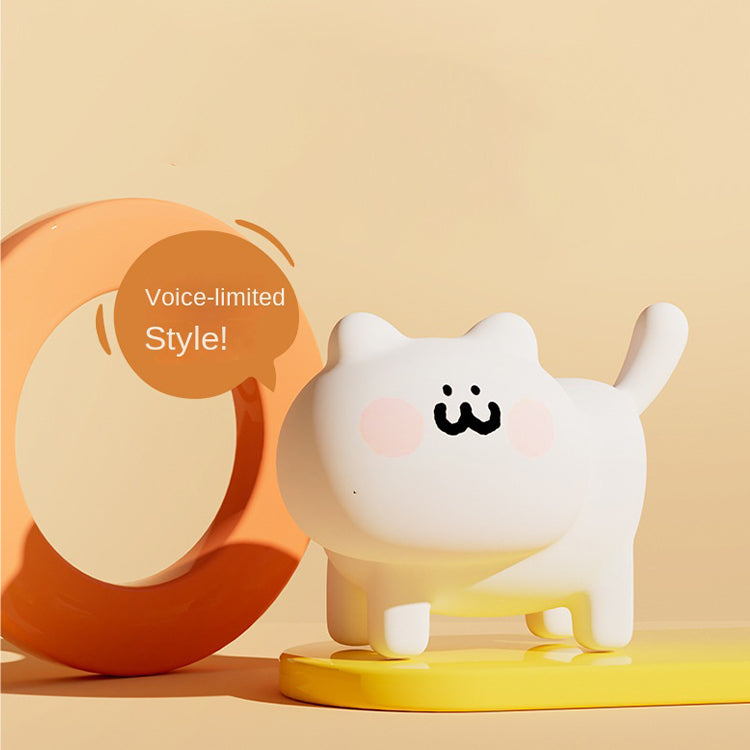 Kitty Night Lights for Kids Silicone Kawaii Cat Light for Baby Nursery Cat Decor for Children Toddlers Teen Women and Cat Lovers Animal Lamp Bunny Decor for Boys Girls