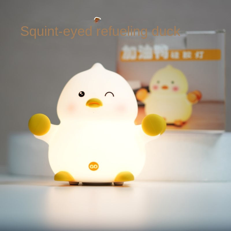 Duck Night Light Cute Night Light for Kids 3 Level Dimmable Duck Lamp 30 Min Timer Silicone Baby Night Light LED Rechargeable Duck Light Squishy Toddler Nightlights Duck Gifts for Girls Room Decor