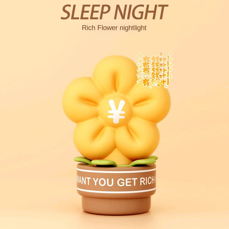 Cute Flower lamp, Portable Silicone Flower Night Light, Touch Control with Dimmable & Timer, Cute Room Bedside Decor,Ideal Birthday Xmas Gifts for Women,Kids,Boys,Girls,Teens