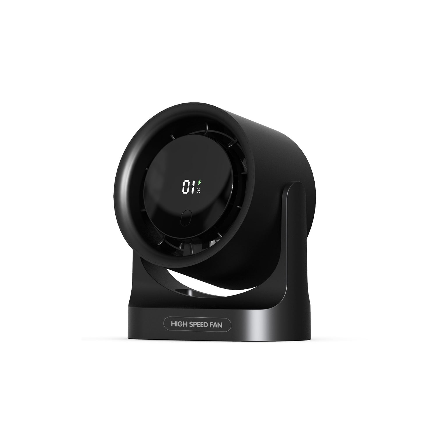 Desk Fan with Battery Operated, Quiet Digital Display Portable Fan, 100 Speeds Small Cooling Fan, Remote Control USB Rechargeable Table Fan for Home, Office, Bedroom (White)