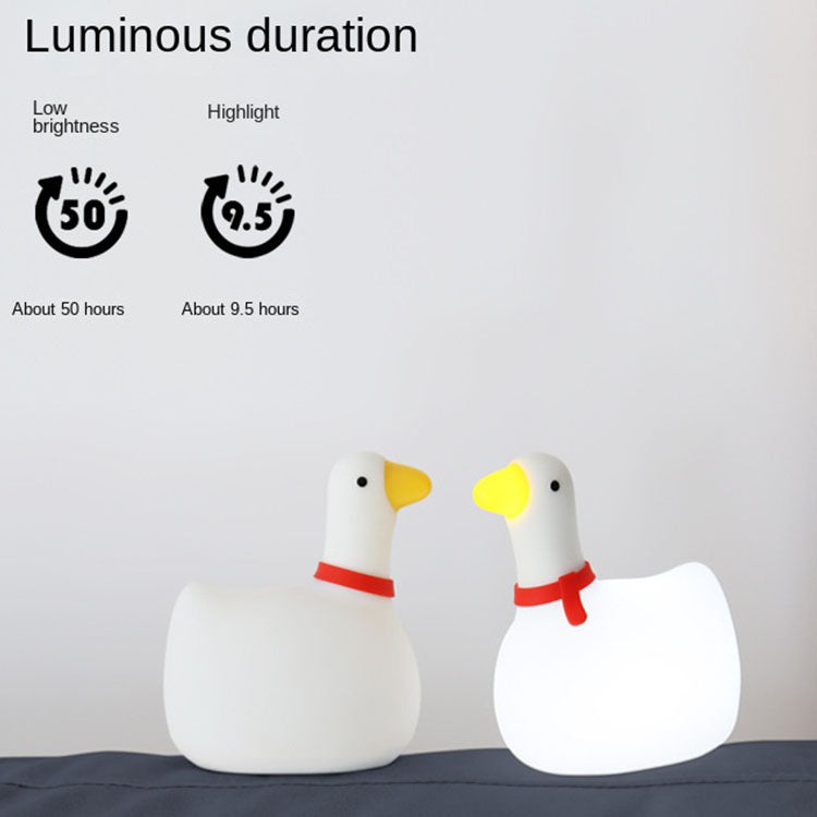 Rocking Goose Silicone Lamp Baby Nursery Light Bedroom Night Light Baby Silicone Light Goose Silicone Light Silicone Night Light Baby Night Light Children Night Light Nursery Lamp