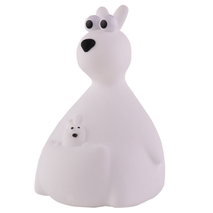 Night Light for Kids,Silicone Cute Night Light,Kangaroo Bedside Touch Lamp for Breastfeeding Baby Room Decor