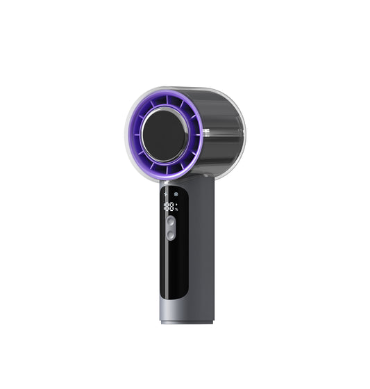 Portable Handheld Cooling Fan with 100-Speed Adjustment, Rapid Semiconductor Cooling & USB Type-C Rechargeable Battery