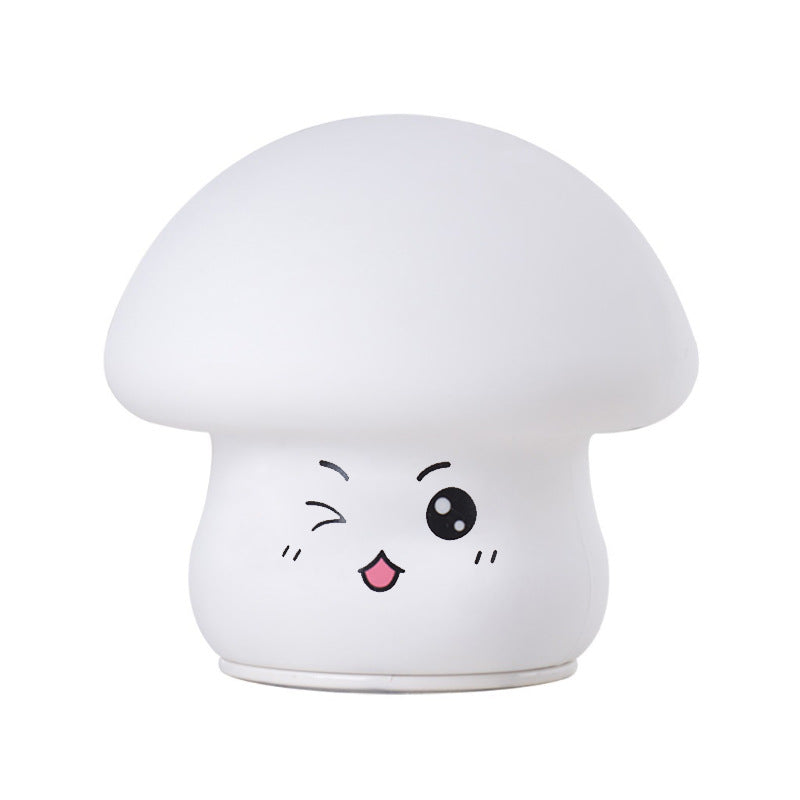 Practical Night Light Smart Creative USB Colorful Mushroom Night Light Children's Night Light Eye Protection Touch Sensor Table Lamp (Color : Mushroom4)