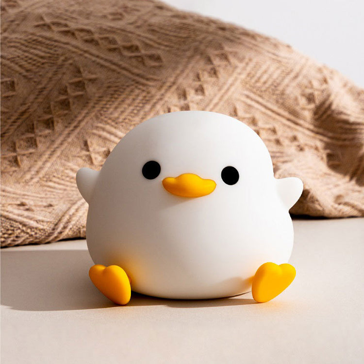 Dodo Duck Soft Silicone USB Rechargeable Touch Sensor Night Lights Lamp with Dimmable LED Bedside Lamp with Timer & Tap Control for Rooms/Office/Home/Bedroom