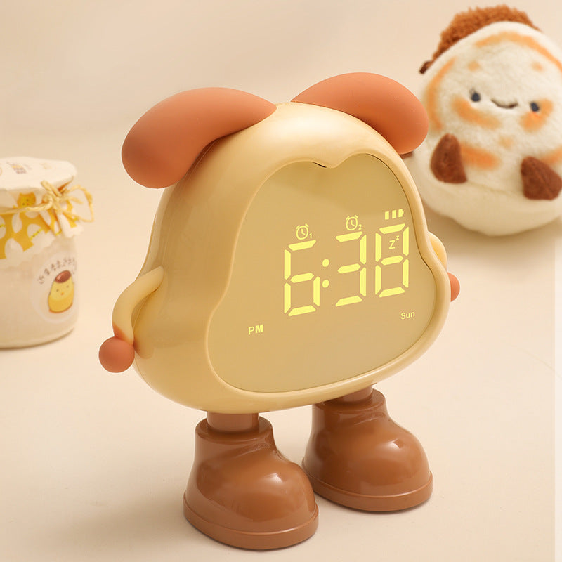 Dora Smart Alarm Clock for Middle School Students | LED Night Light, Silent, Rechargeable, Dual Alarm, 6 Ringtones