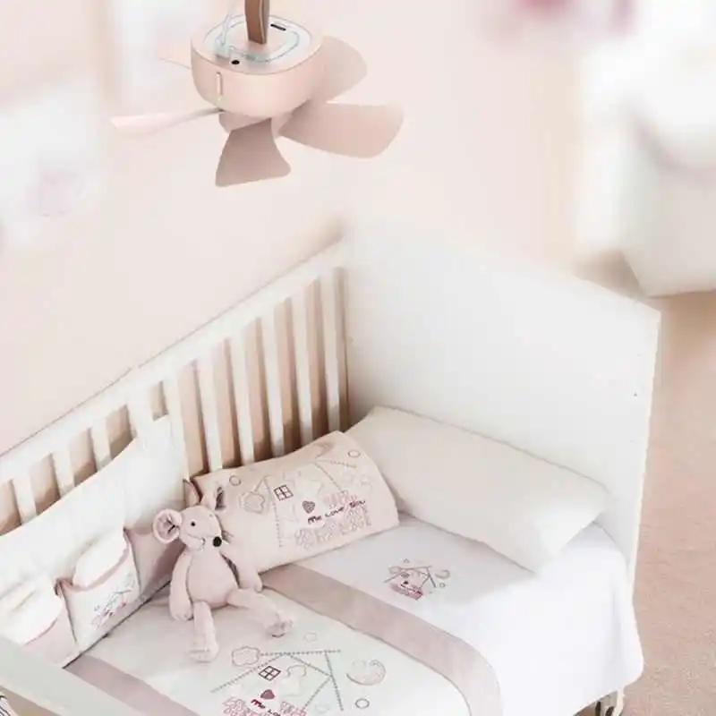 USB Remote Control 4-Speed Ceiling Fan for Tent Bed Camping Outdoor and Home