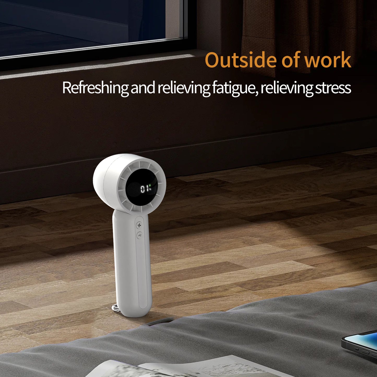 New Creative 100-speed High-speed Handheld Mini USB Fan Outdoor Desktop Violent Turbo Fan