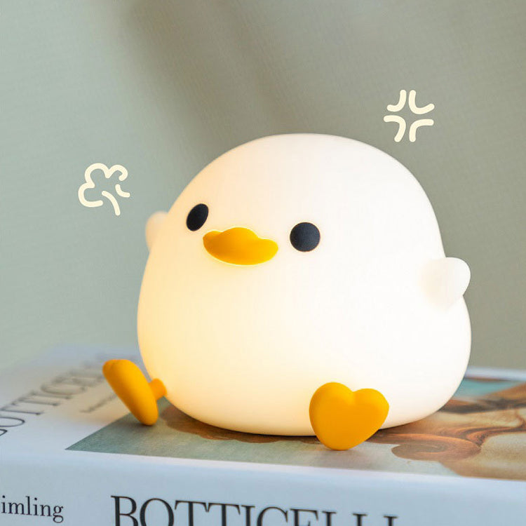 Dodo Duck Soft Silicone USB Rechargeable Touch Sensor Night Lights Lamp with Dimmable LED Bedside Lamp with Timer & Tap Control for Rooms/Office/Home/Bedroom