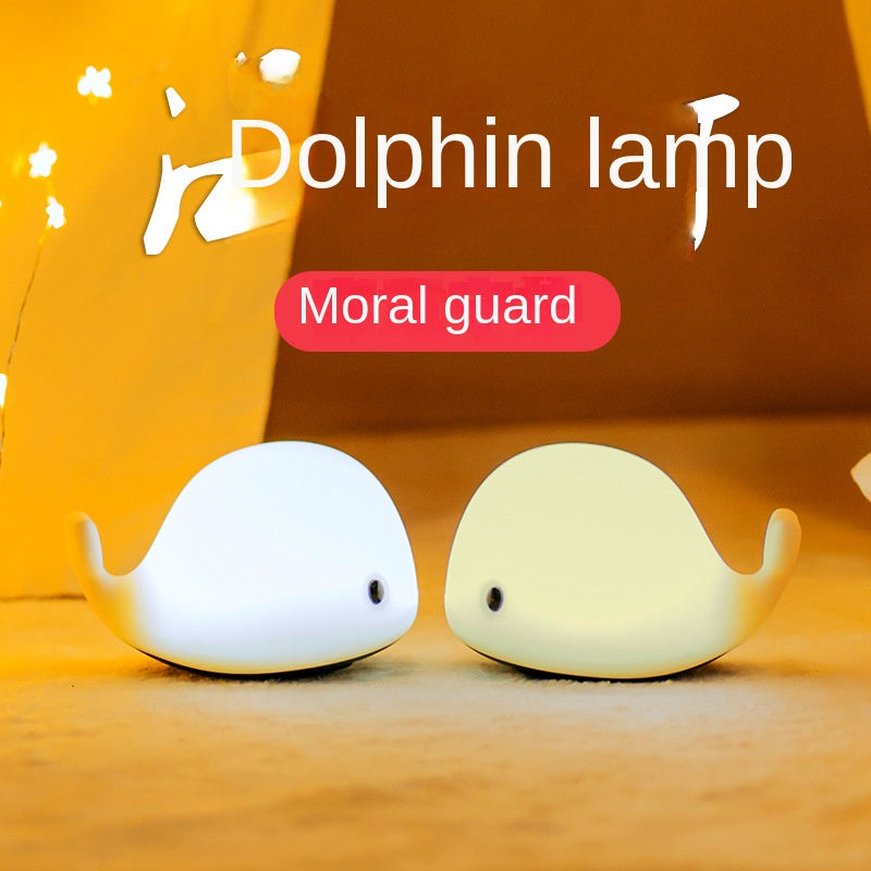Cute Whale Night Light for Kids,Kawaii Baby with 7 LED Colors Changing,Tap Control Nursery Squishy Lamp,USB Rechargeable,Birthday Gifts Baby,Girls,Boys,Toddler,Children-OURRY