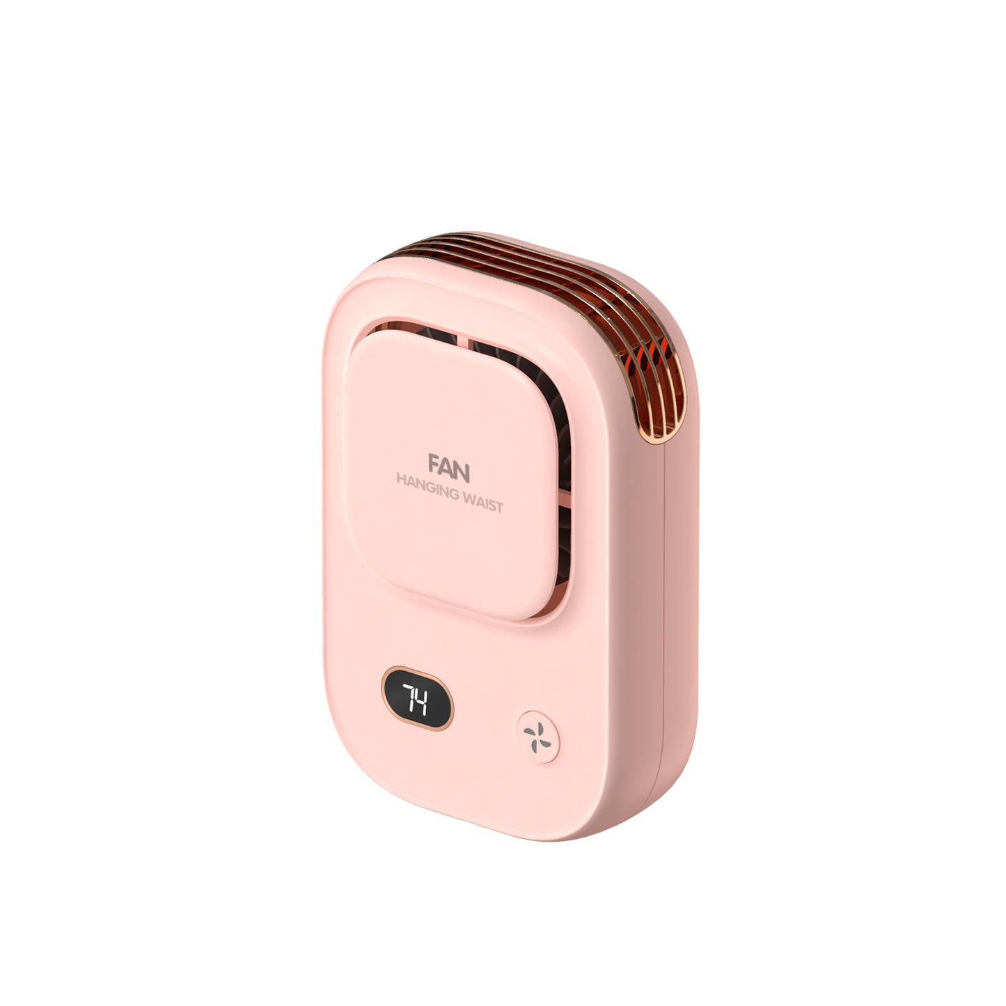 Portable Waist Clip Fan Wearable Belt Fan 2000mAh Battery Powered Rechargeable Body Fan for Outdoor Works Farm Hiking Camping